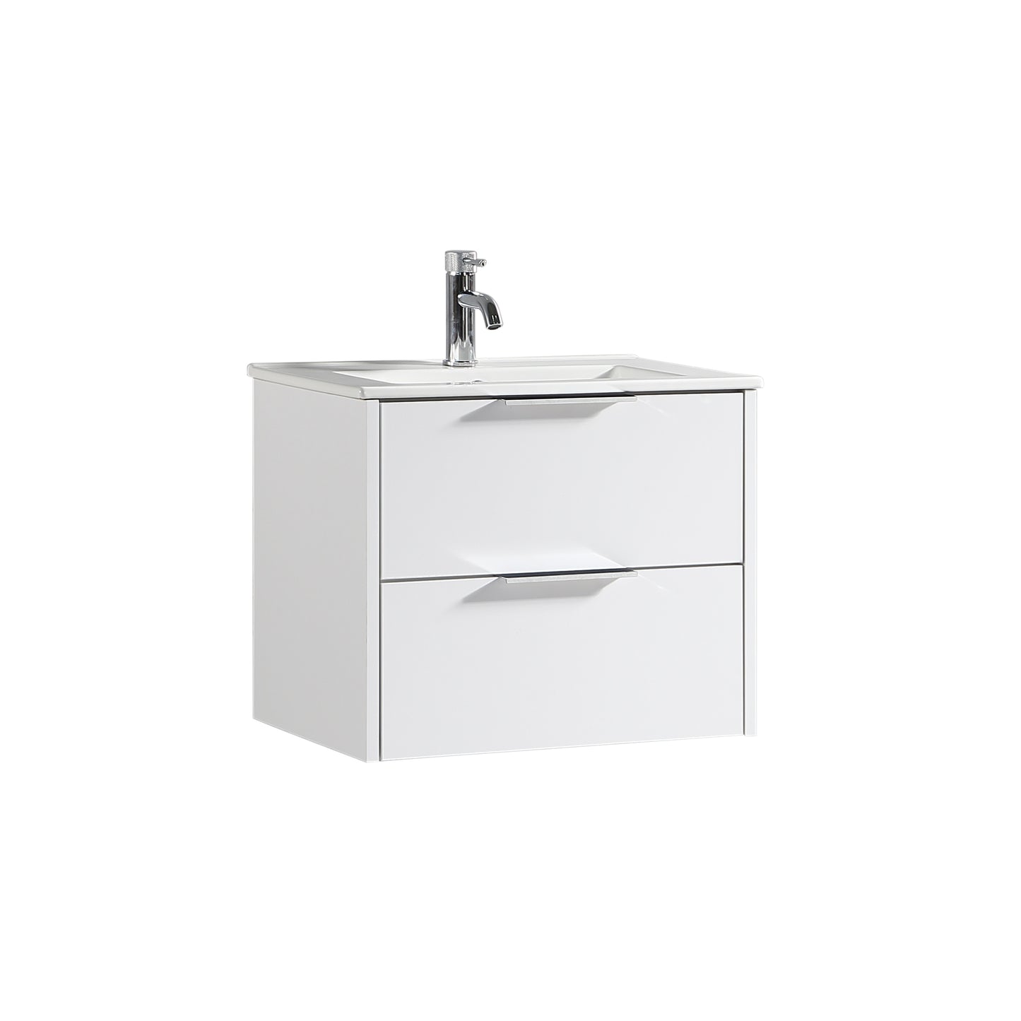 Tailored Bathrooms Sora 600mm Wall Hung Vanity Unit & Basin – Two Drawer