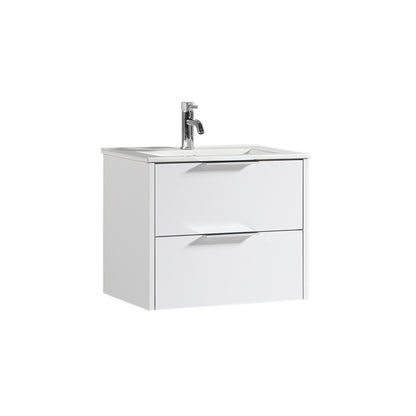 Tailored Bathrooms Sora 600mm Wall Hung Vanity Unit & Basin – Two Drawer