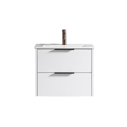 Tailored Bathrooms Sora 600mm Wall Hung Vanity Unit & Basin – Two Drawer