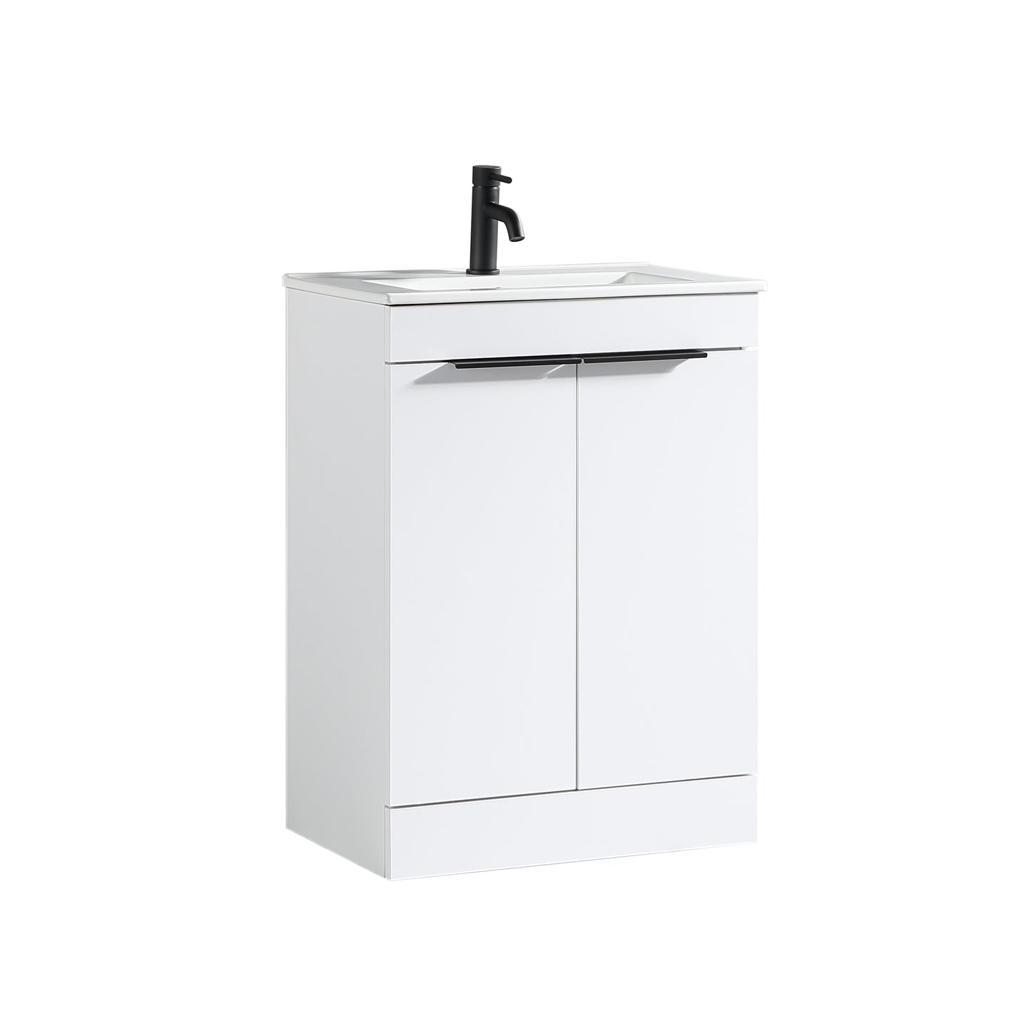 Tailored Bathrooms Sora 600mm Floor Standing Vanity Unit & Basin – Two Door