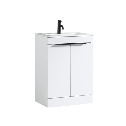 Tailored Bathrooms Sora 600mm Floor Standing Vanity Unit & Basin – Two Door