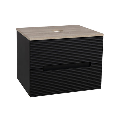 Tailored Bathrooms Monza Plus 600mm Fluted Wall Hung Vanity & Counter Top | A Modern Statement Piece for Your Bathroom