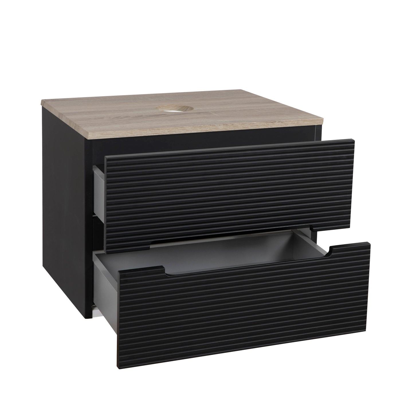 Tailored Bathrooms Monza Plus 600mm Fluted Wall Hung Vanity & Counter Top | A Modern Statement Piece for Your Bathroom