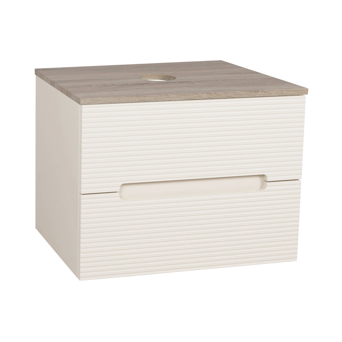 Tailored Bathrooms Monza Plus 600mm Fluted Wall Hung Vanity & Counter Top | A Modern Statement Piece for Your Bathroom