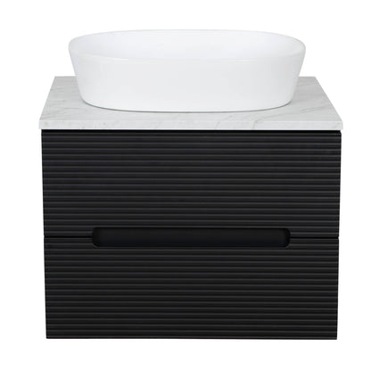 Tailored Bathrooms Monza Plus 600mm Fluted Wall Hung Vanity & Counter Top | A Modern Statement Piece for Your Bathroom