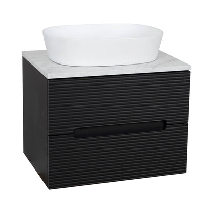 Tailored Bathrooms Monza Plus 600mm Fluted Wall Hung Vanity & Counter Top | A Modern Statement Piece for Your Bathroom