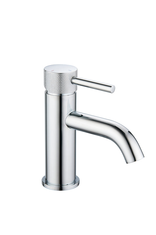 Tailored Bathrooms Redondo Round ECO Control / Cold Water Start Basin Mixer – Brushed Brass, Brushed Bronze, Chrome, or Black