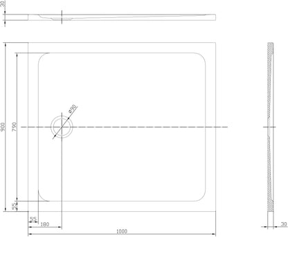 Tailored Bathrooms Low Profile Shower Tray – Rectangle | Sleek, Durable & Eco-Friendly Design