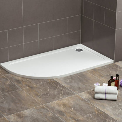 Tailored Bathrooms Left Offset Quad 30mm Low Profile Shower Tray