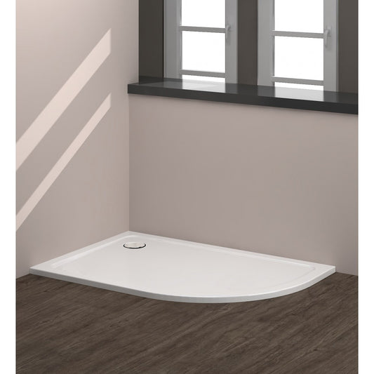 Tailored Bathrooms 1200x900mm Right Offset Quad 30mm Low Profile Shower Tray