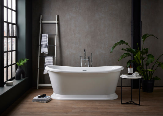 Roll Top Bath Company Audrey Freestanding Bath – Traditional Roll Top Acrylic Bathtub
