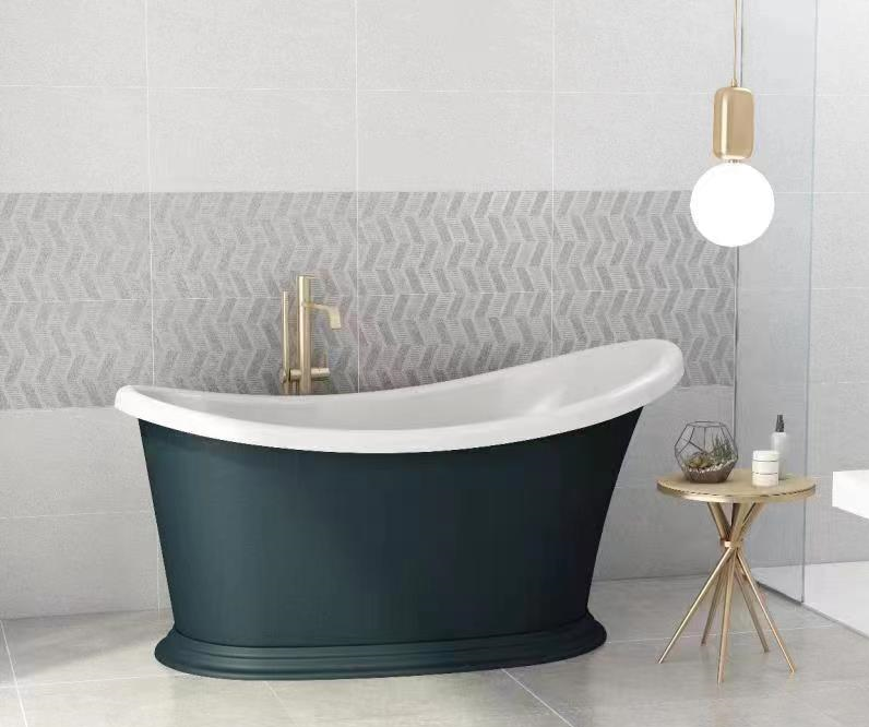 Roll Top Bath Company Jean Freestanding Bath – Compact Acrylic Roll Top Bathtub