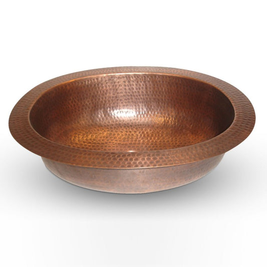 Coppersmith Creations Oval Hammered Copper Sink