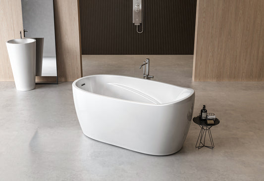 Charlotte Edwards Ceres Freestanding Bath - Gloss White