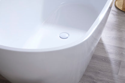Roll Top Bath Company Elizabeth Freestanding Bath – Contemporary Acrylic Centrepiece Bathtub