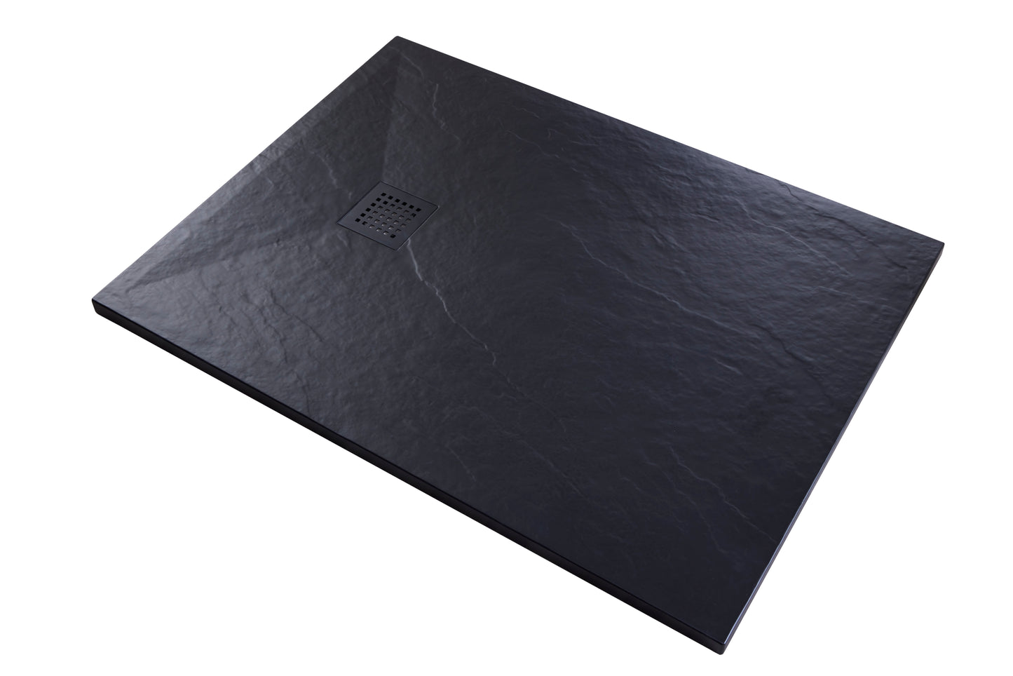Precision Trays Black Shower Tray – Ultra-Slim Stone Effect