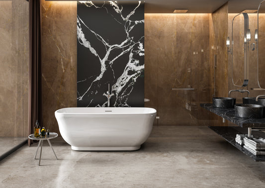 Charlotte Edwards Cyllene Freestanding Bath - Gloss White