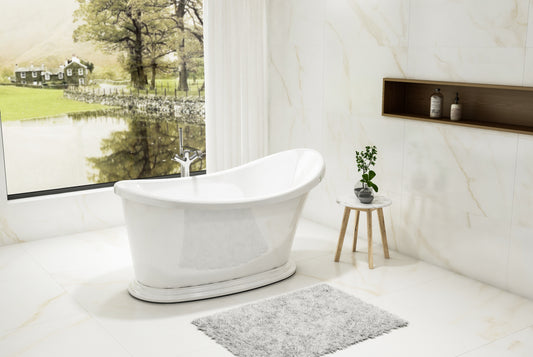 Charlotte Edwards Ersa Freestanding Bath - Gloss White