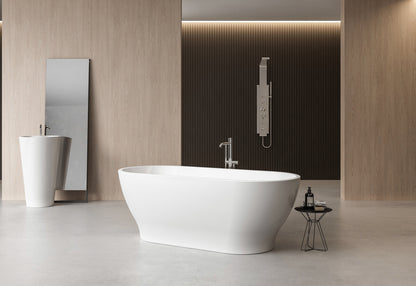 Charlotte Edwards Elara Freestanding Bath - Gloss White