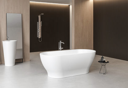 Charlotte Edwards Elara Freestanding Bath - Gloss White