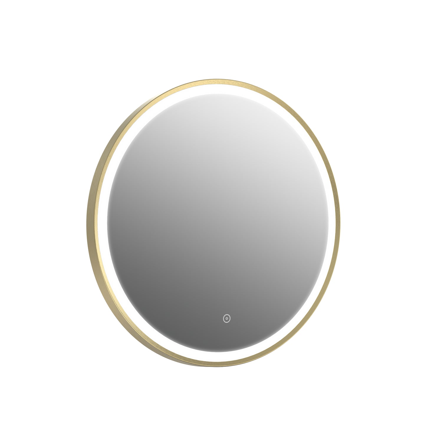 Tailored Bathrooms Rosie 600mm LED Round Mirror with Demister & Colour Change – Black / Brushed Brass