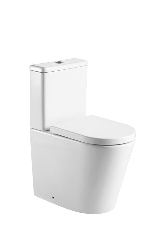 Tailored Bathrooms Ferrara Rimless Comfort Height D Shape Pan, Seat & Fittings