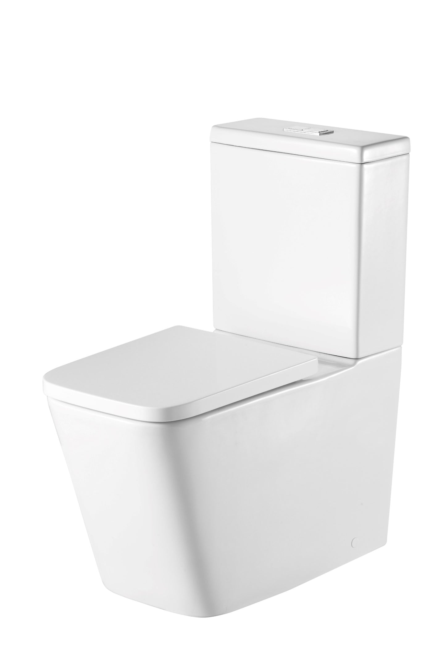 Tailored Bathrooms Milan Rimless Close Coupled Square Closed Back Pan, Cistern, Seat & Fixings – Soft Close DP UF Seat