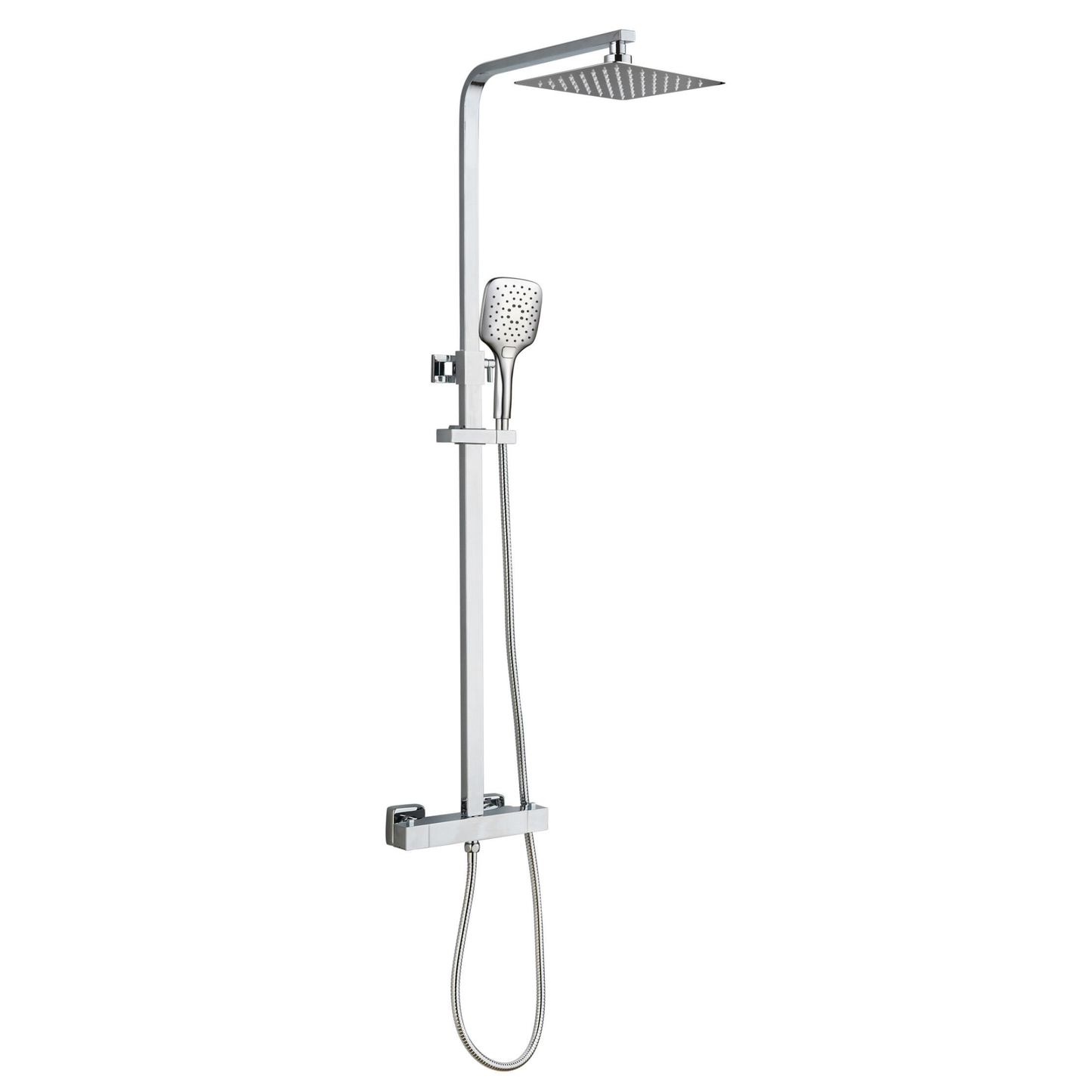 Tailored Bathrooms Menai Premium Square Thermostatic Overhead Shower Kit