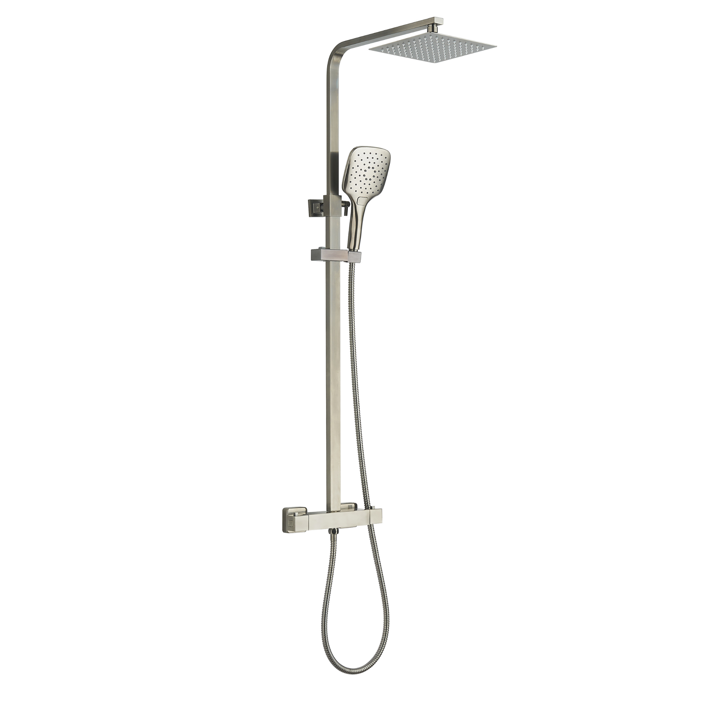 Tailored Bathrooms Menai Premium Square Thermostatic Overhead Shower Kit
