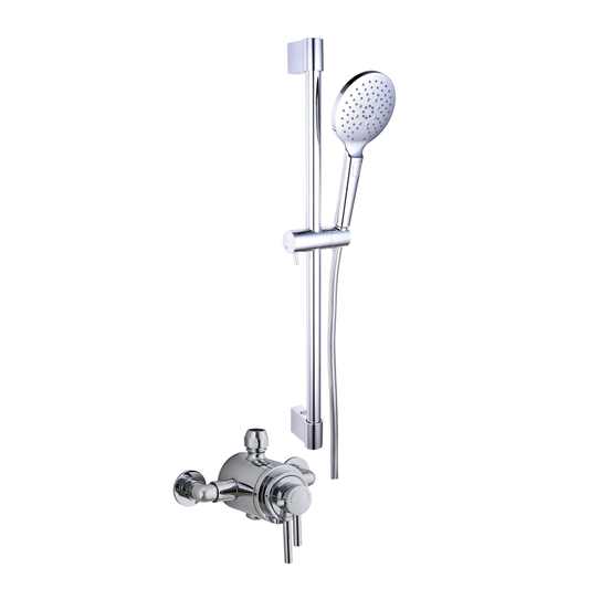 Tailored Bathrooms Conwy Concentric Dual Control Shower Kit – Brushed Brass