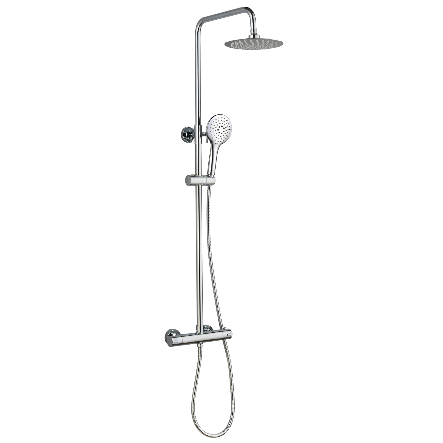 Tailored Bathrooms Menai Premium Round Thermostatic Overhead Shower Kit