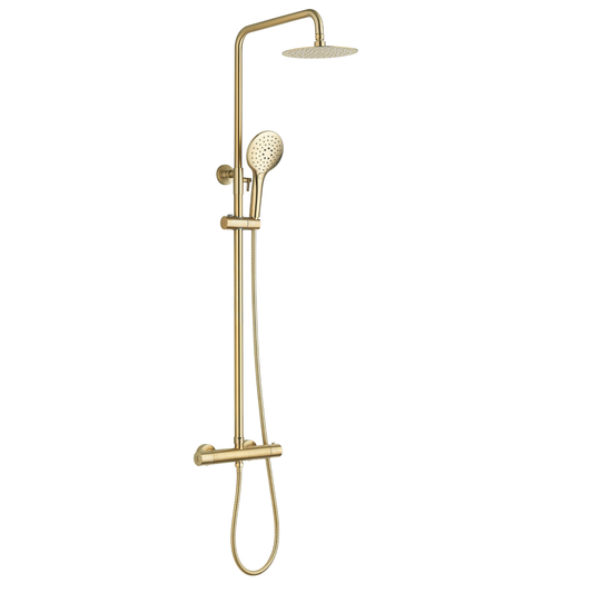 Tailored Bathrooms Menai Premium Round Thermostatic Overhead Shower Kit