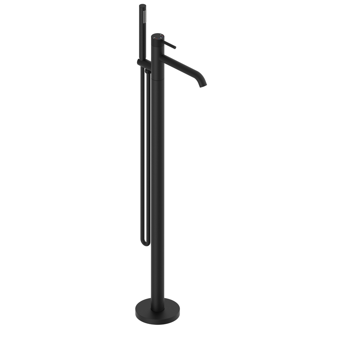 Tailored Bathrooms TB+ Redondo Round Freestanding Bath Tap with Shower Mixer