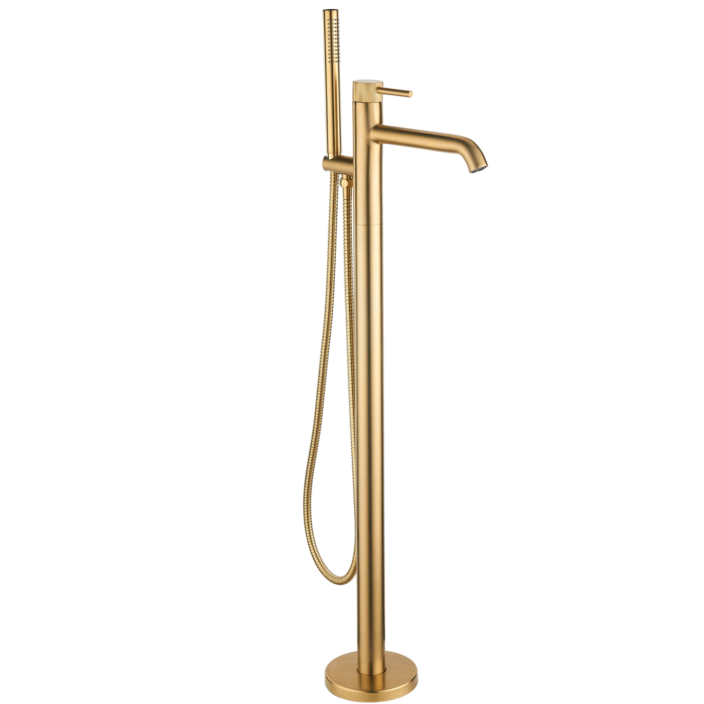 Tailored Bathrooms TB+ Redondo Round Freestanding Bath Tap with Shower Mixer