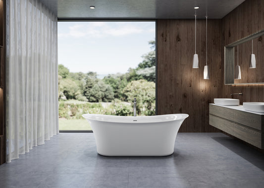 Charlotte Edwards Admiralty Freestanding Bath - Gloss White