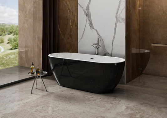 Charlotte Edwards Belgravia Freestanding Bath – Gloss Black