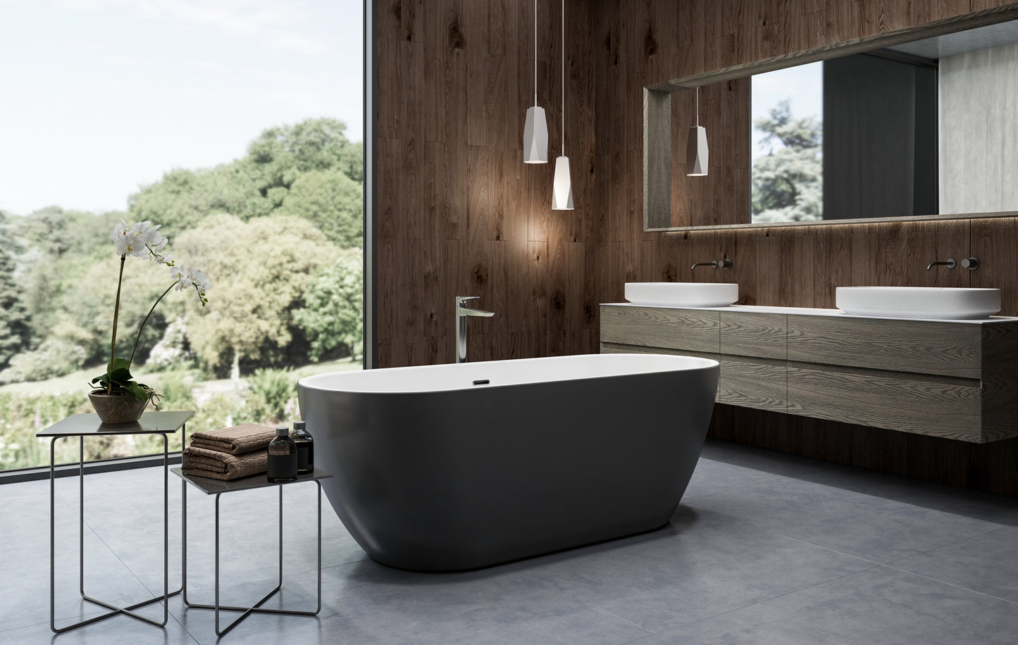 Charlotte Edwards Belgravia Freestanding Bath – Matt Black