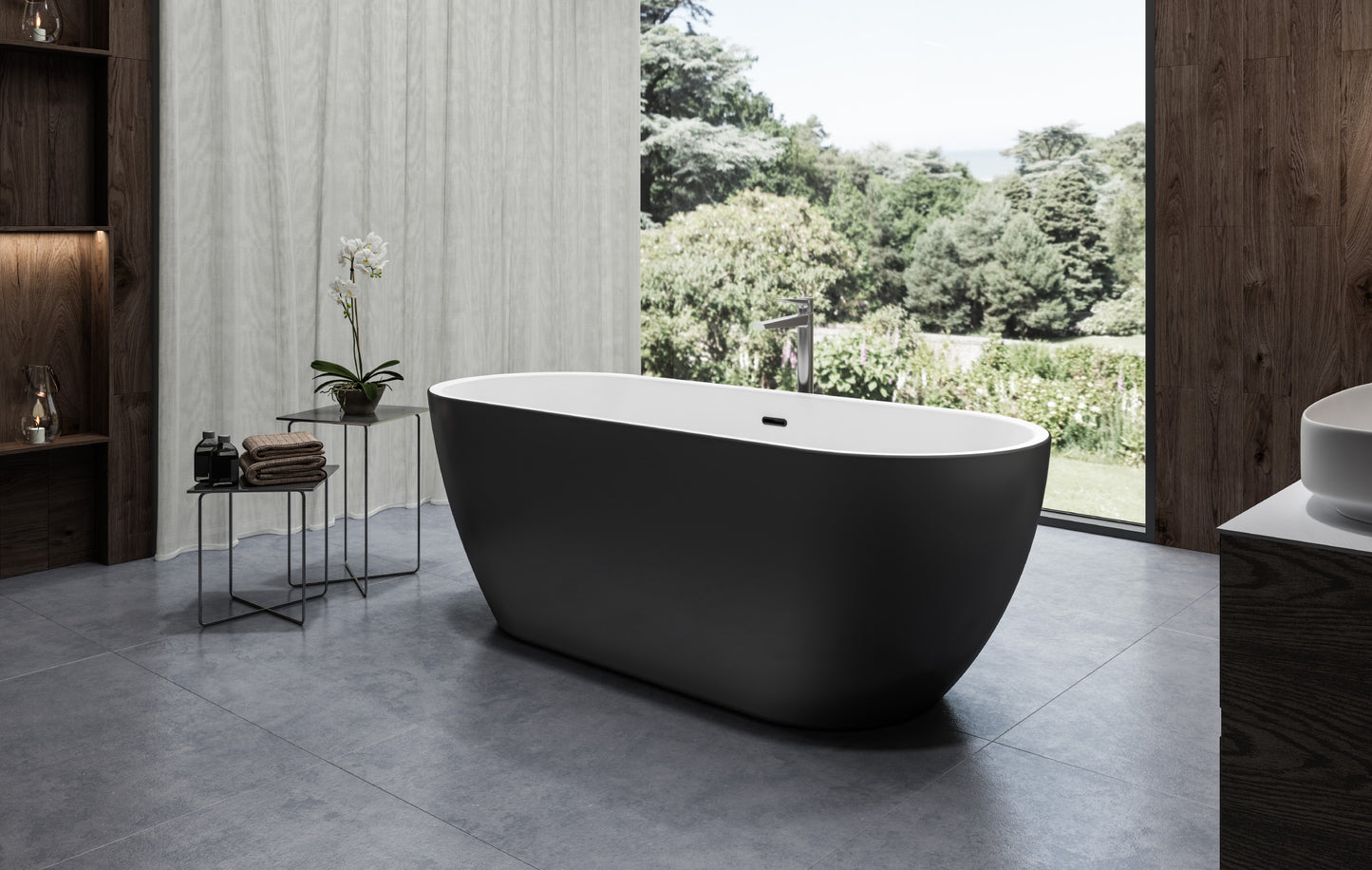Charlotte Edwards Belgravia Freestanding Bath – Matt Black