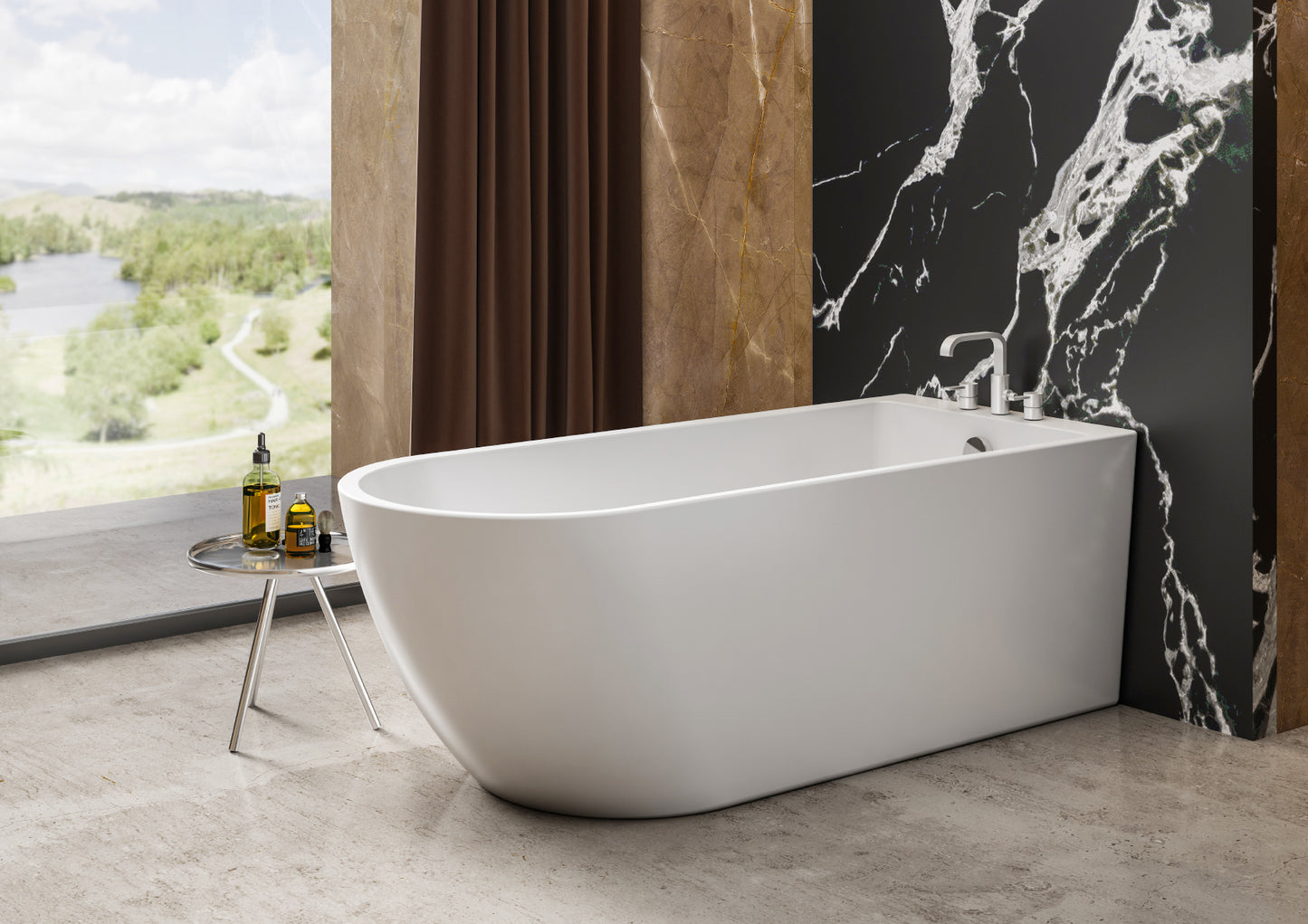 Charlotte Edwards Belgravia -  Single Ended Freestanding Bath - Gloss White