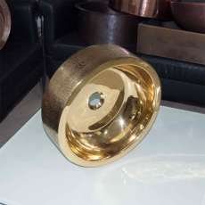 Coppersmith Creations Brass Sink Pattern Exterior Double Wall Design