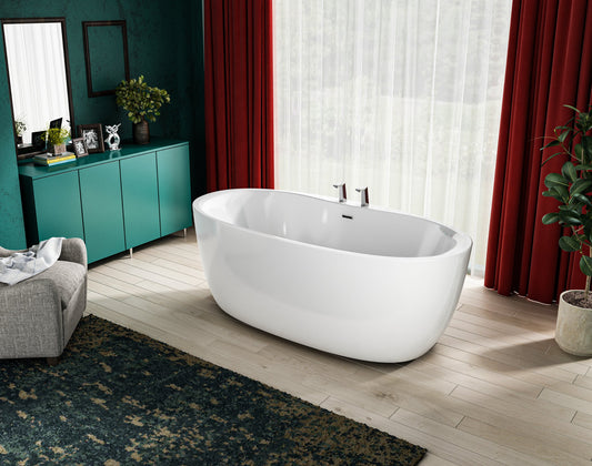Charlotte Edwards Callisto Freestanding Bath - Gloss White