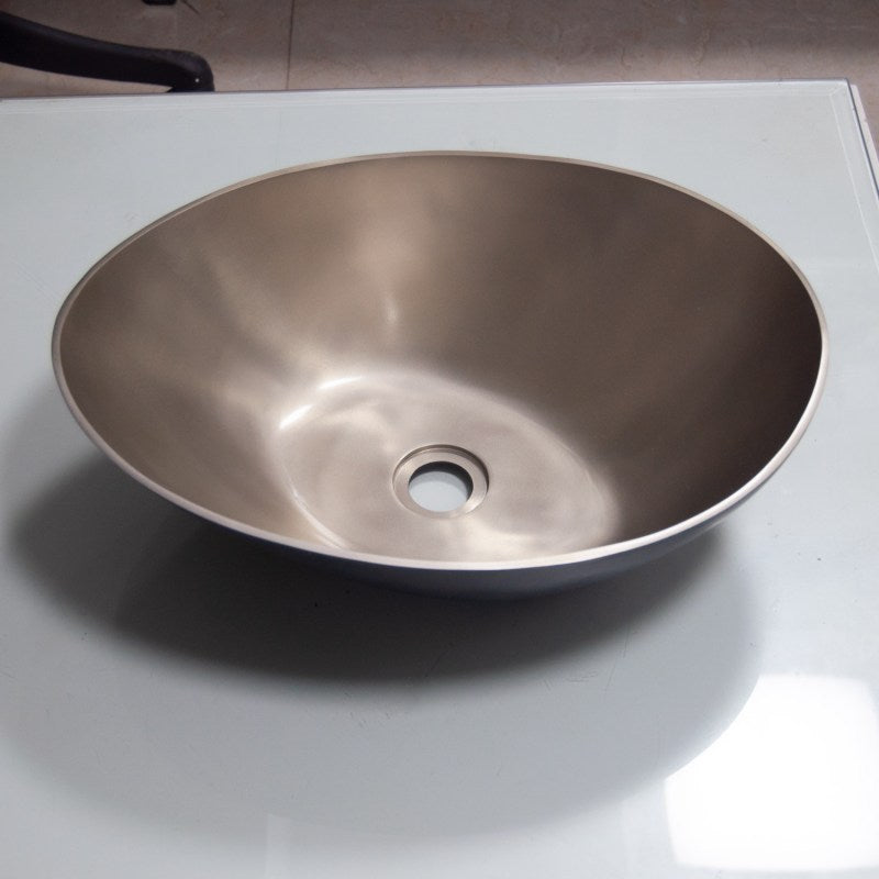 Coppersmith Creations Cast Bronze Sink 18 inch Earthen Lamp Style