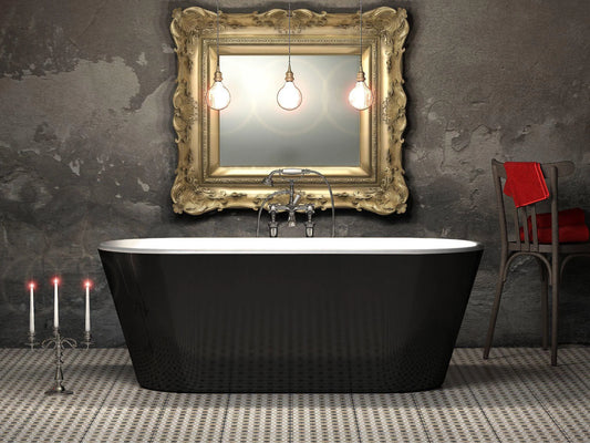 Charlotte Edwards Grosvenor Freestanding Bath – Gloss Black