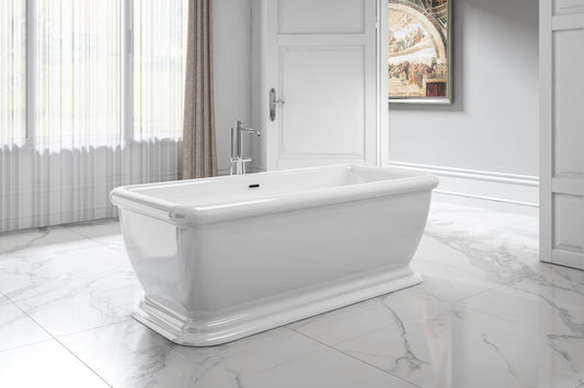 Charlotte Edwards Henley Freestanding Bath - Gloss White