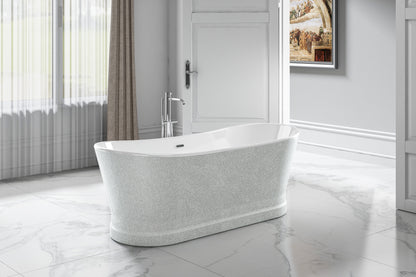 Charlotte Edwards Jupiter Freestanding Bath - Gloss White