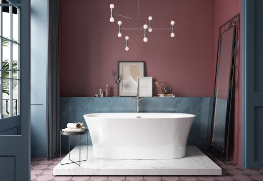 Charlotte Edwards Luna Freestanding Bath - Gloss White