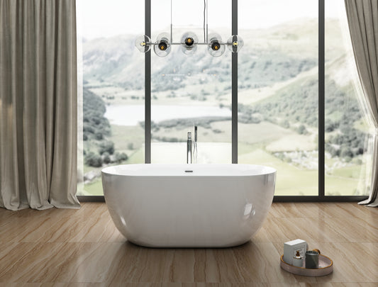 Charlotte Edwards Mayfair Freestanding Bath – Gloss White