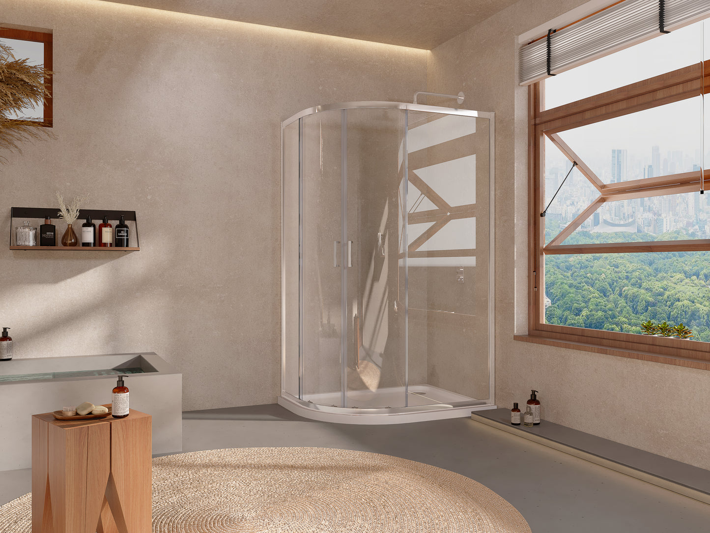 Tailored Bathrooms 2 Door Offset Quadrant 6mm Shower Enclosure