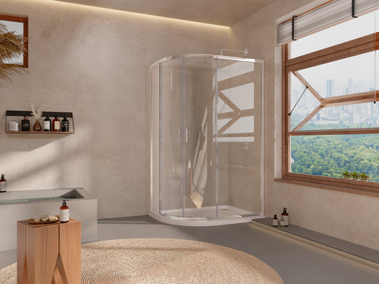 Tailored Bathrooms 2 Door Offset Quadrant 6mm Shower Enclosure