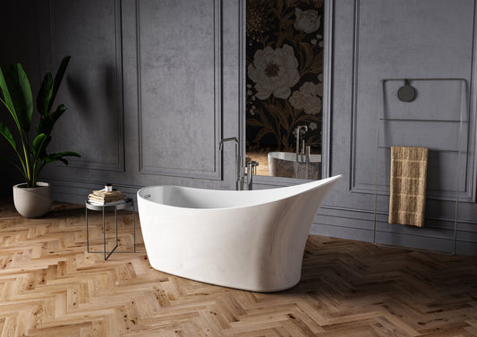 Charlotte Edwards Portobello Freestanding Bath - Gloss White